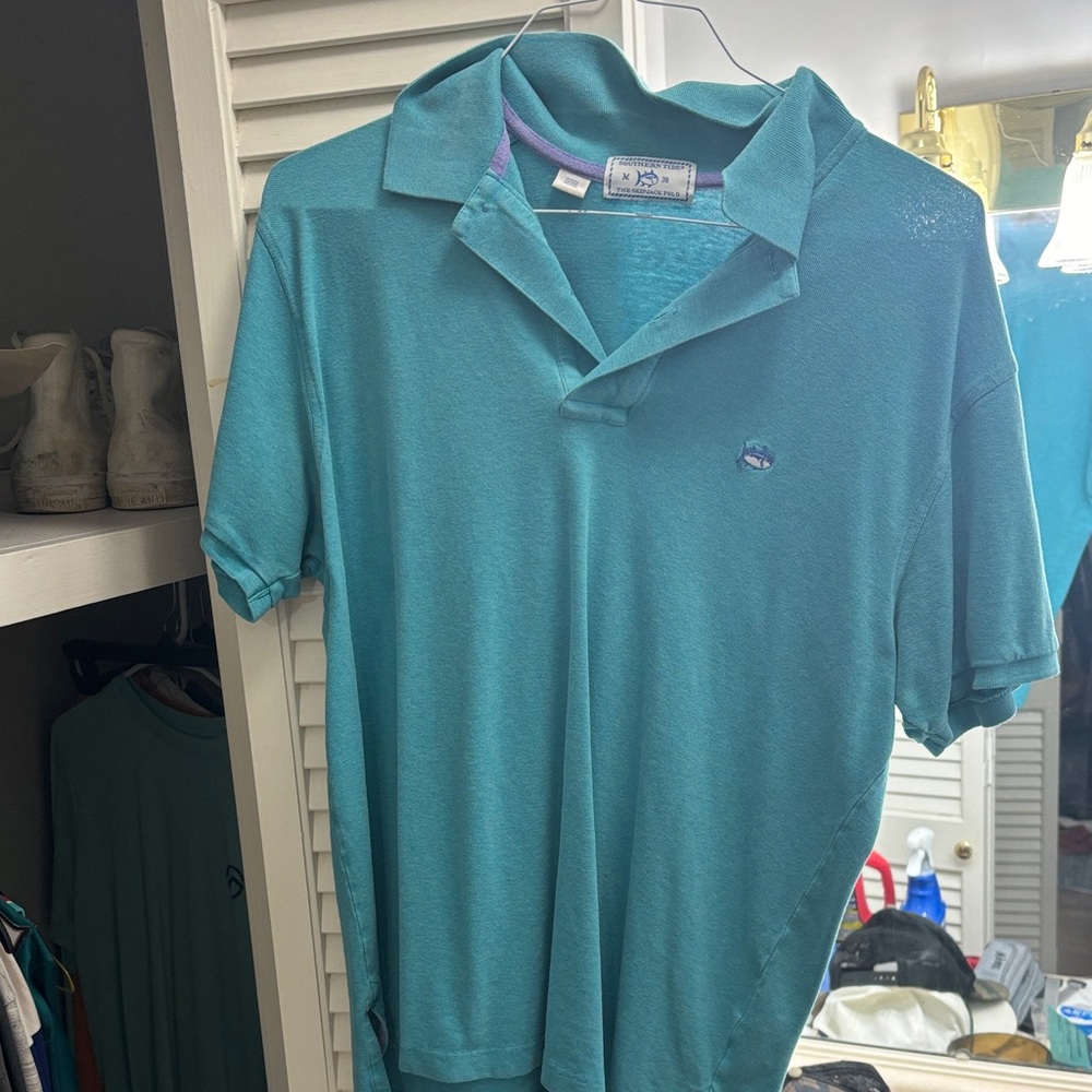Men's Southern Tide Teal Polo Shirt